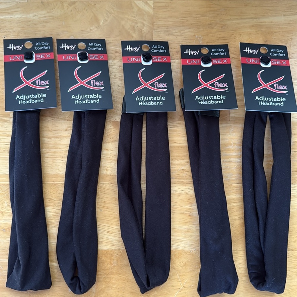 NWT Hipsy Set of 5 XFlex Adjustable Stretchy Headbands Multicolors Size Regular